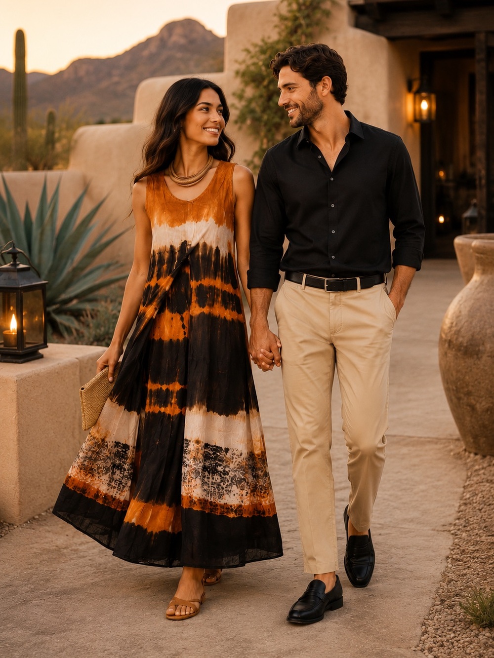 Step In Style,Boho Layered Dress Lagenlook Overlay Panel Desert Flowy Size S
